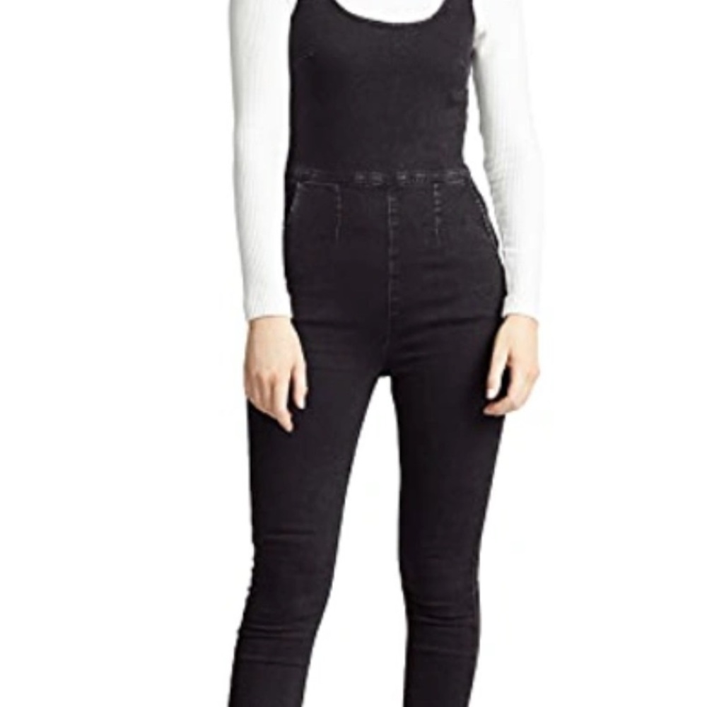 Free People Scarlet Denim Jumpsuit